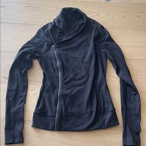 lululemon athletica Black Asymmetrical Zip Hoodie